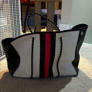 Stylish Black and White Tote Bag